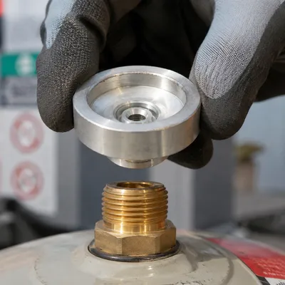 Перехідник для заправки газового балона на бутанових АЗС, стандартний адаптер для України та Європи