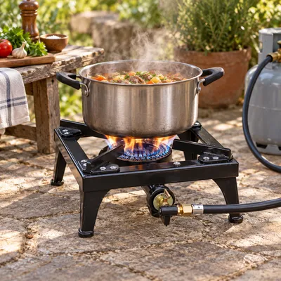 Газовий табурет-пальник GAS COOKER GB-05T чавунний для казана, автоклава та великих каструль