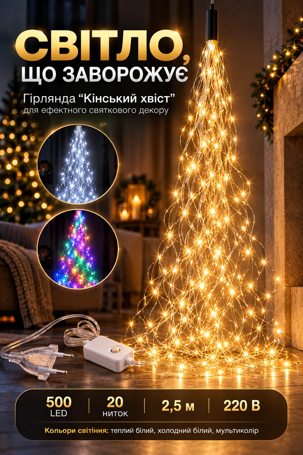 Гірлянда «Кінський хвіст» — святкове сяйво.png